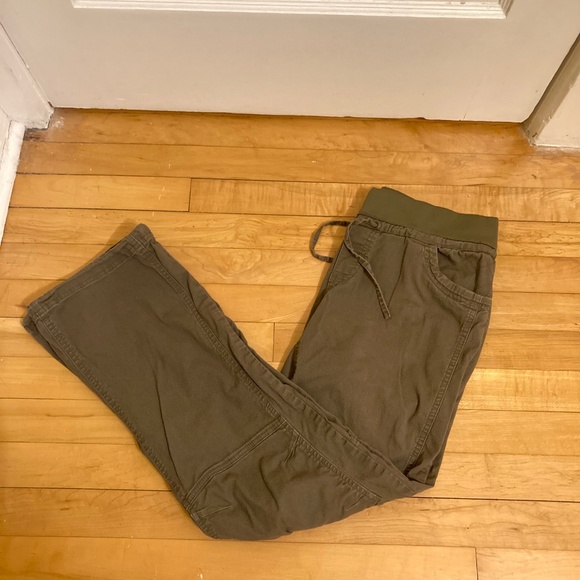 prAna Women's Avril Pant M Olive Green Hiking Walking Casual Outdoor Climbing - Picture 3 of 13